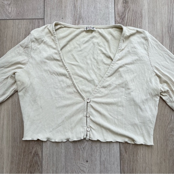 FP Button Up Bell Sleeve Top - Picture 3 of 5